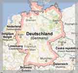 Udaljenosti i karta Njemačke